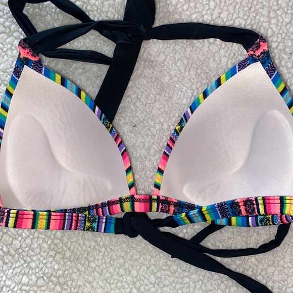 Colorful Aztec Print Bikini Top Small - Picture 4 of 4